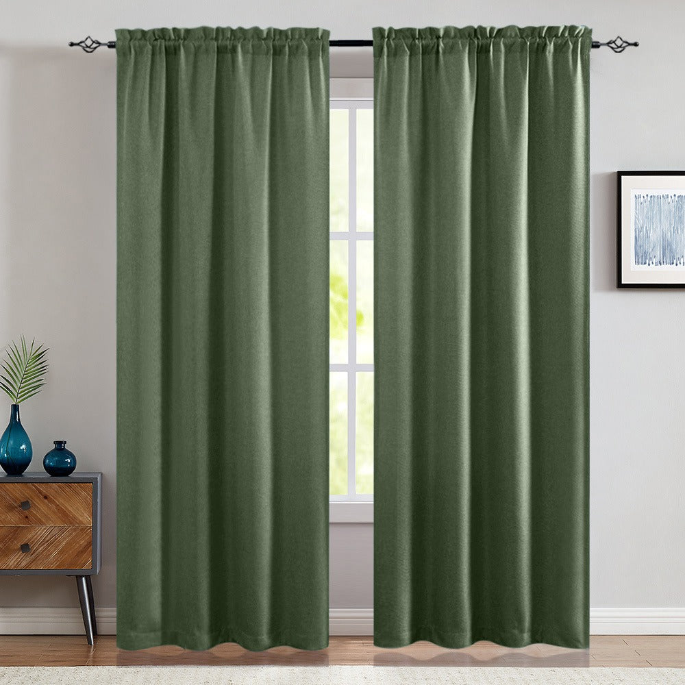 Blackout Curtains 80% Light Blocking – 2 Panels Thermal Insulated Linen Textured Rod Pocket Window Drapes for Bedroom, Living Room & Kitchen Privacy - product image 7