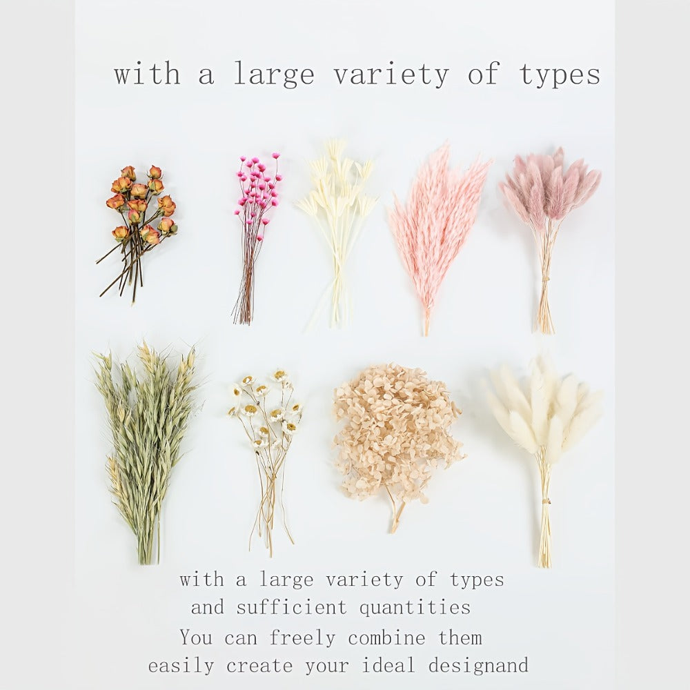 Dried Flower Bouquet with Pampas Grass - Boho Wedding Centerpiece Dried Floral Arrangement for Cake Table Boutonniere Groom Home Vase Decor Long Lasting Botanical Gift, Style 1 & 2 - product image 7
