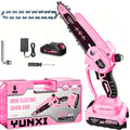 Mini Chainsaw 6 Inch 21V Cordless Battery Powered | Handheld Electric Chain Saw for Tree Branch Trimming Wood Cutting | Lightweight Portable Pruning Saw Pink - product image 17