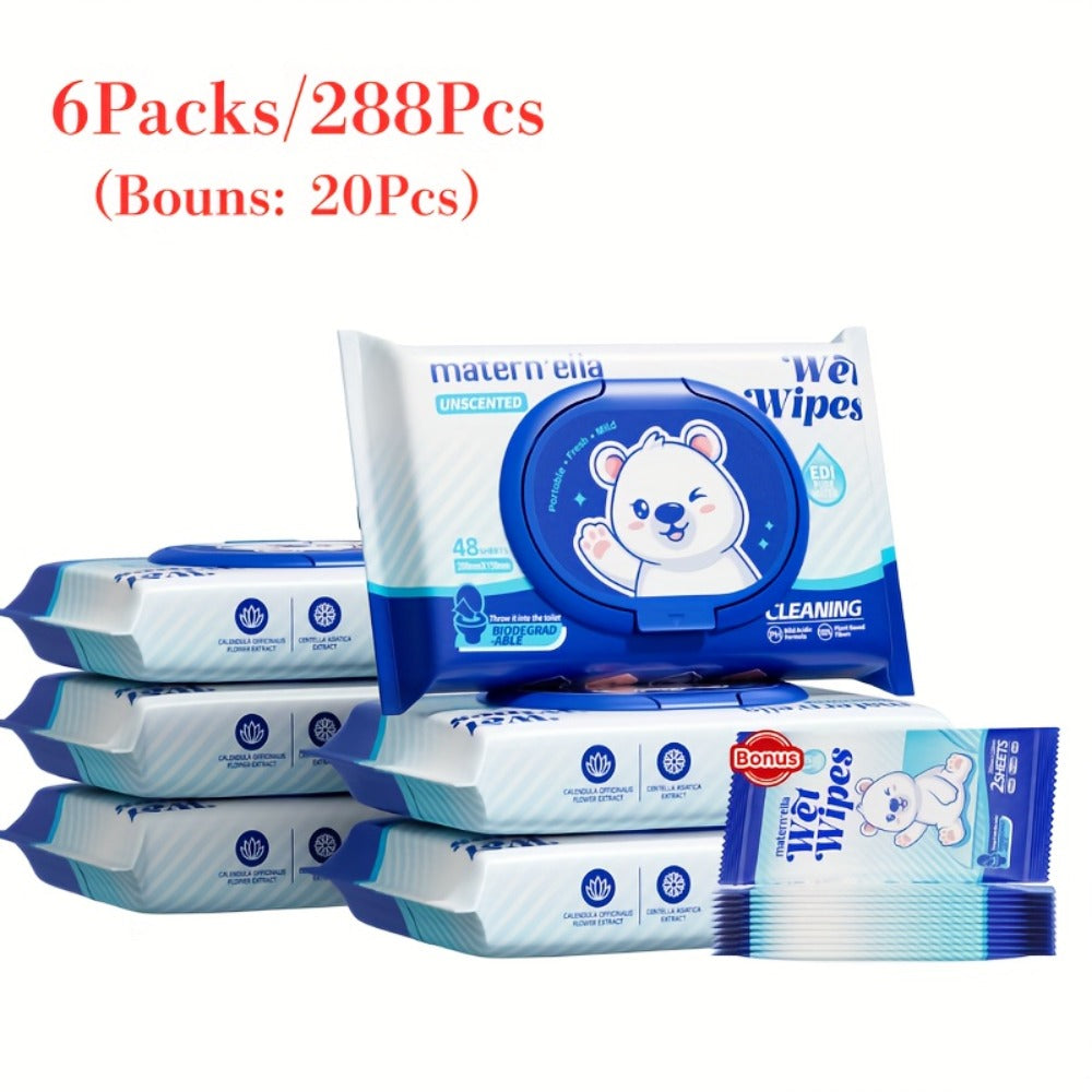 Flushable Wet Wipes with Probiotics – Plant-Based Fibers, Fragrance Free, Sewer Safe, Soft & Thick Disposable Butt Wipes for Adults, Incontinence & Personal Care (1/3/5/6/8/9/15 Pa - product image 3