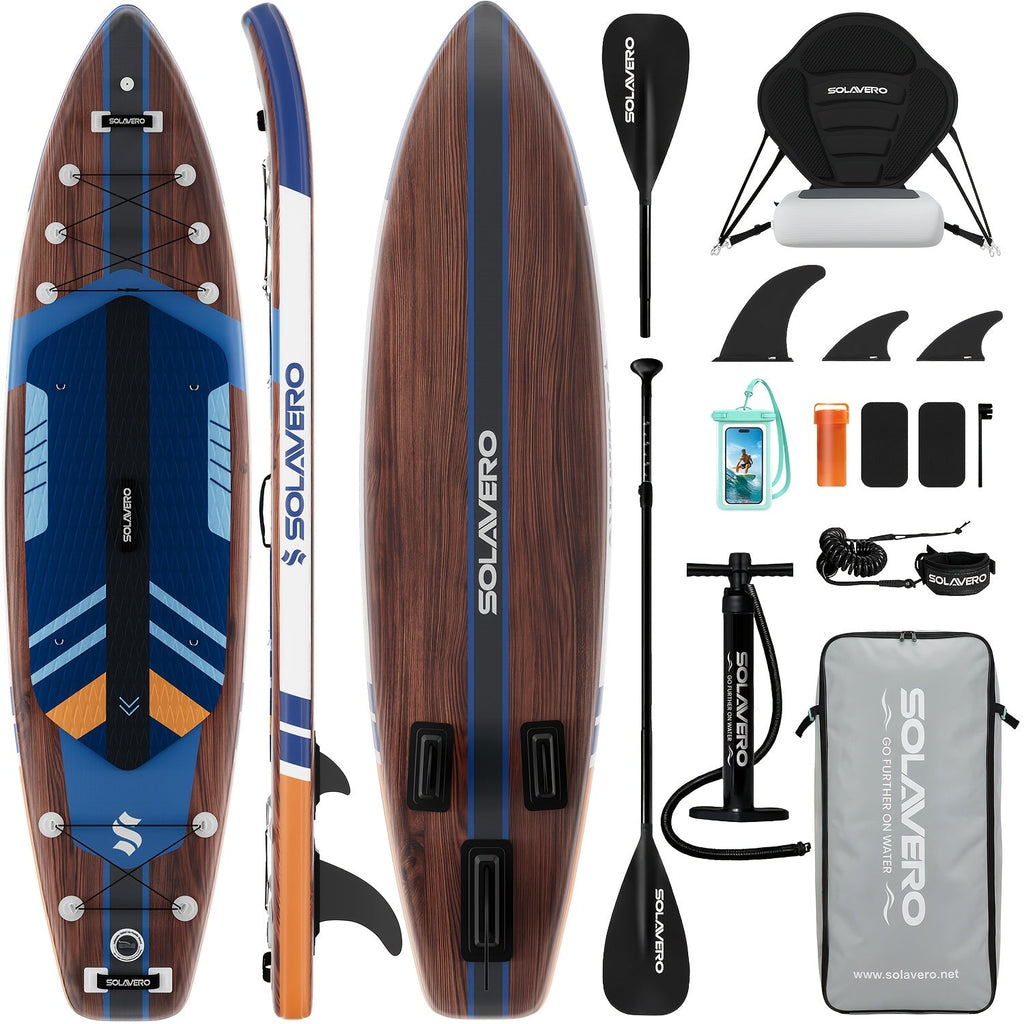 Stand Up Paddle Board Inflatable SUP 10'6" & 11'6" – Non-Slip EVA Deck, 180kg Capacity, All-in-One Accessories Kit with Pump, Adjustable Paddle, Ankle Leash - product image