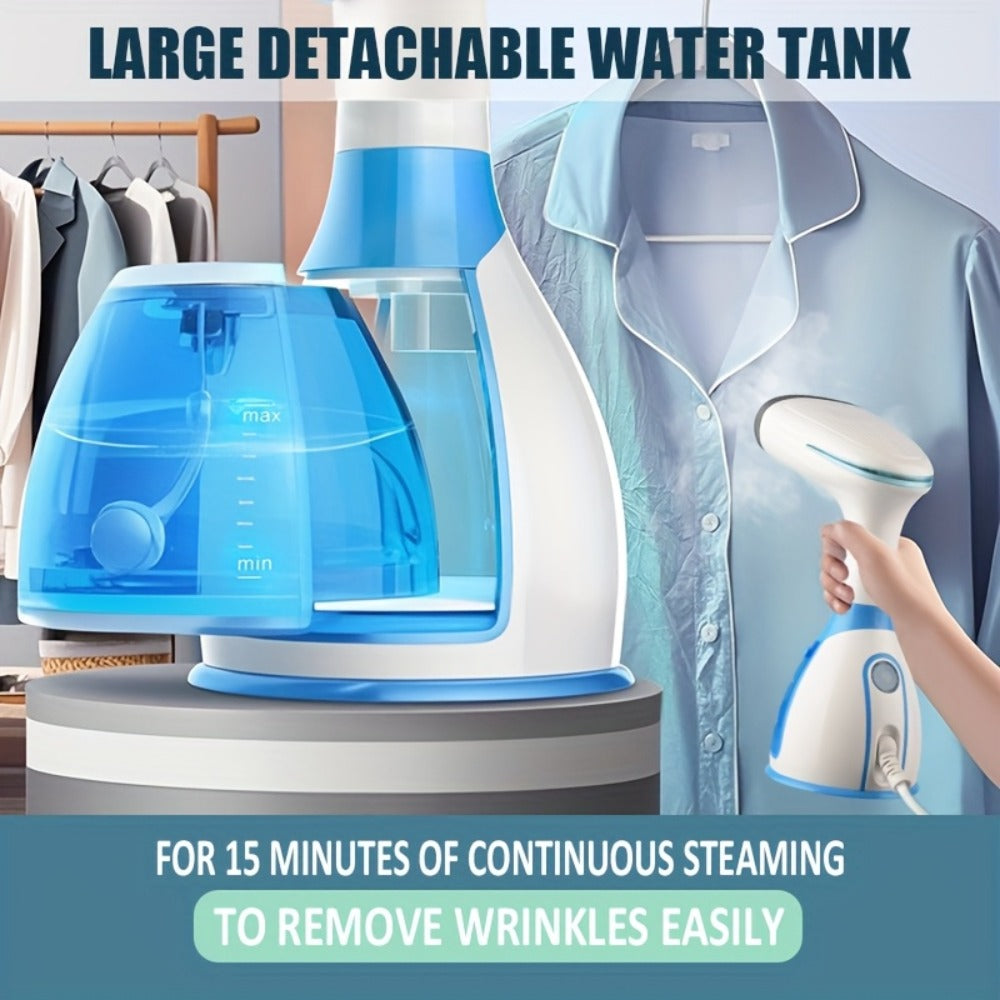 Handheld Garment Steamer 1500W with 9.47oz Removable Water Tank, Portable Fabric Steamer 30s Fast Heat-Up with Accessories Kit, Compact Mini Steam Iron for Clothes Home Travel Offi - product image 6