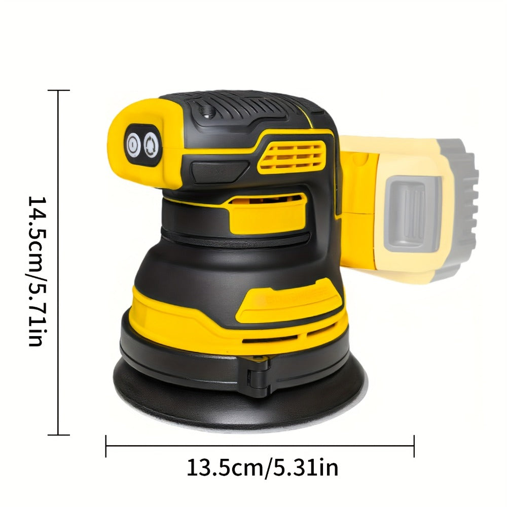Cordless Orbital Sander Compatible with DeWalt DCB Battery – 5-Inch Brushless Motor Variable Speed Palm Sander with 30pcs Sandpapers & Dust Collection Bag for Woodworking - product image 3