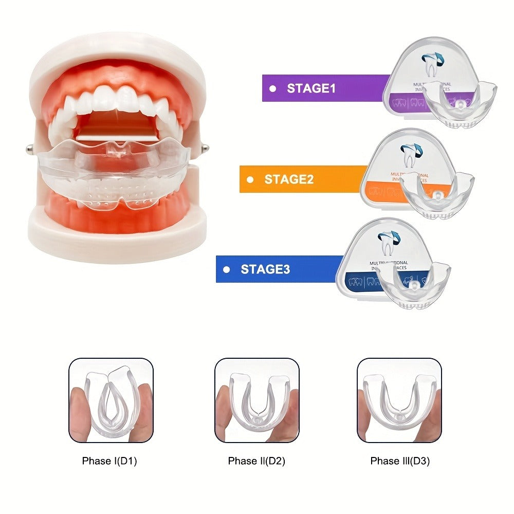 Teeth Straightener 3-Stage Orthodontic Braces Set – Progressive Alignment for Different Periods, Dental Care Teeth Straightening Kit for Adults & Teens, Comfortable Oral Care Ortho - product image 5
