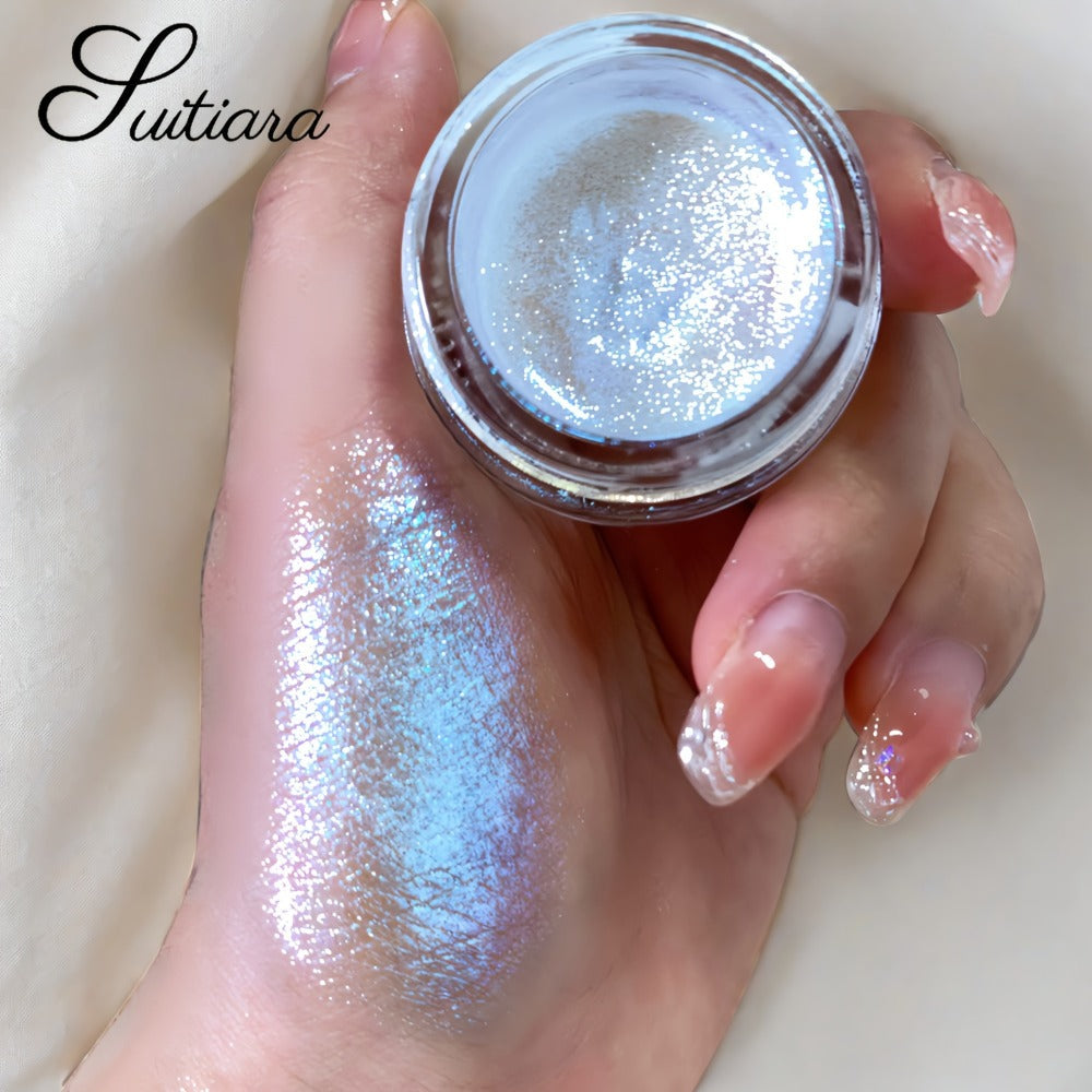 Shimmer Jelly Eyeshadow 2 Pack – Icy Cool Tone Frosty Glow Gel Eye Makeup, Long-Lasting Non-Creasing Blendable Formula, High Shine Luminous Finish for Holiday Party Glam - product image 2