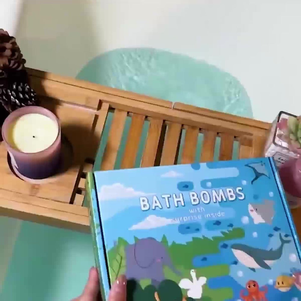 Kids Bath Bombs with Surprise Inside 20 Pack - Fizzy Bath Balls with Hidden Toy for Boys Girls Toddlers, Animal & Ocean Theme, Lavender Scent, Fun Educational Birthday Christmas Ea - product image 6