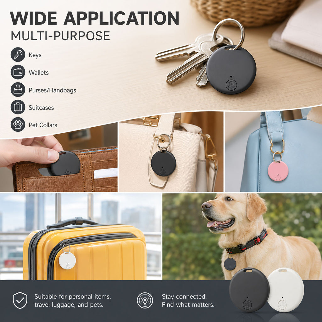 10 pcs Smart Trackers, Mini Key Finders, Wireless Key Locators, Pet Cat and Dog Anti-Loss Alarm Sensors, Smart Device Location Trackers - product image 4