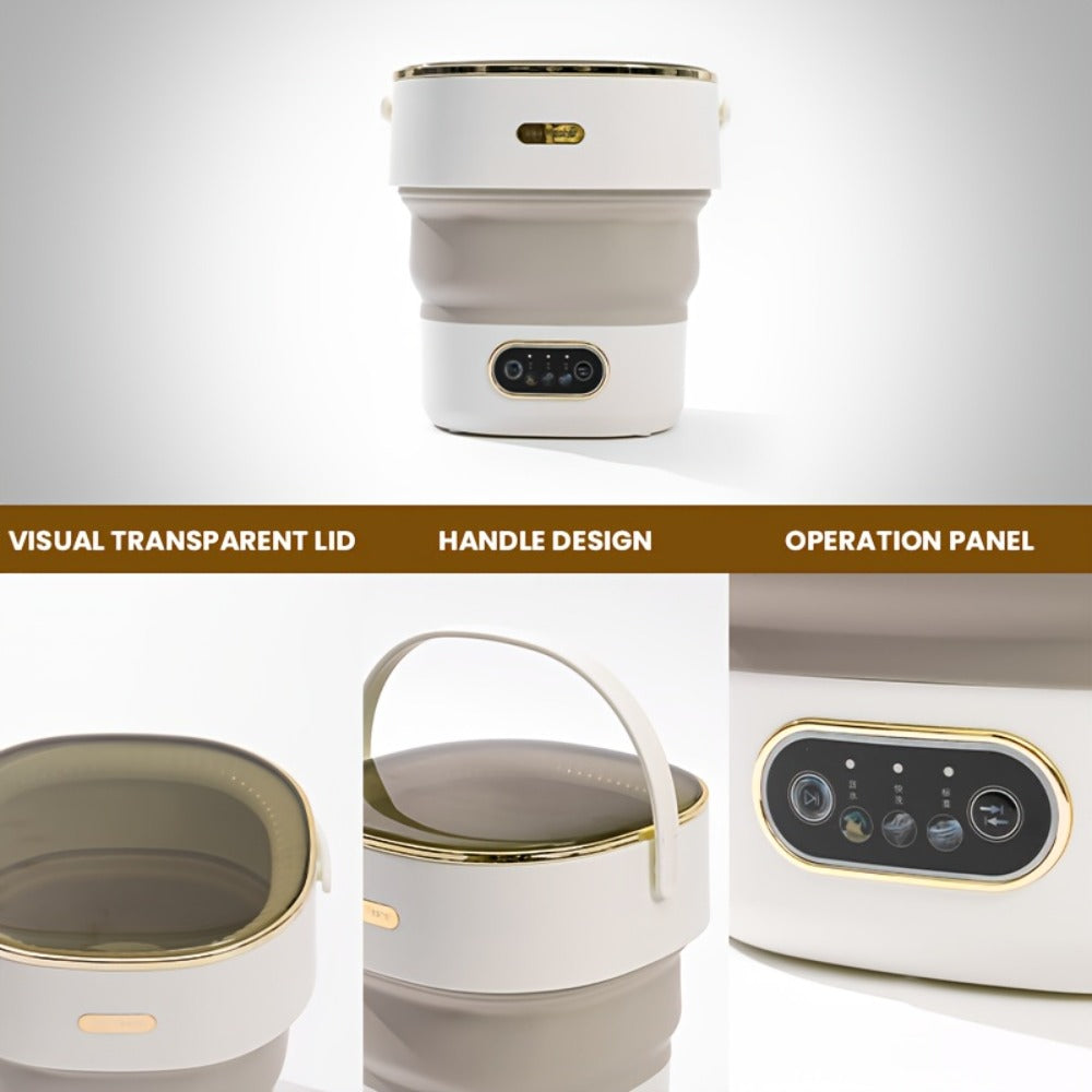 Portable Washing Machine Foldable Mini Washer Large Capacity for Underwear Socks Baby Clothes Apartment Dorm Travel Camping - product image 13