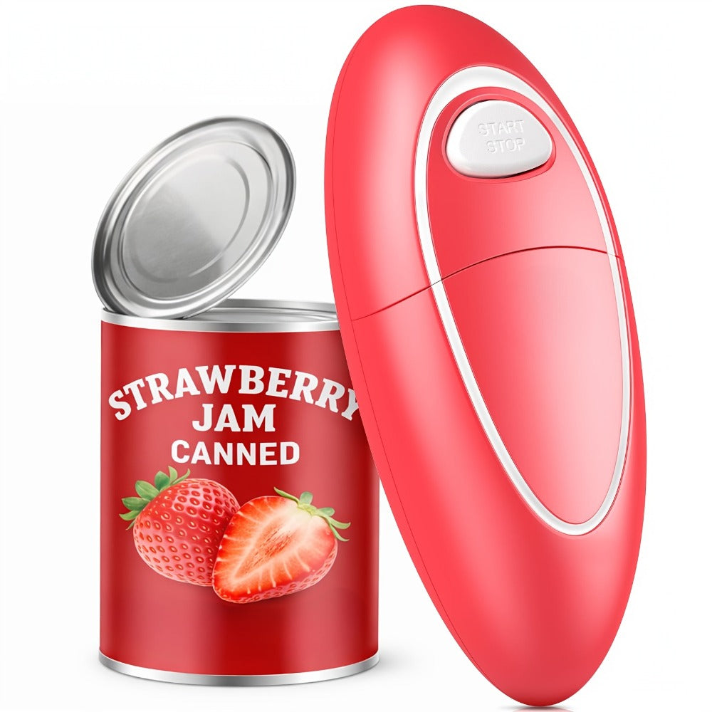 Electric Can Opener One-Touch Automatic – Smooth Edge Battery Operated Handheld Opener for All Can Sizes, Best Kitchen Gadget for Seniors, Arthritis & Weak Hands, Great Gift Idea - product image 3