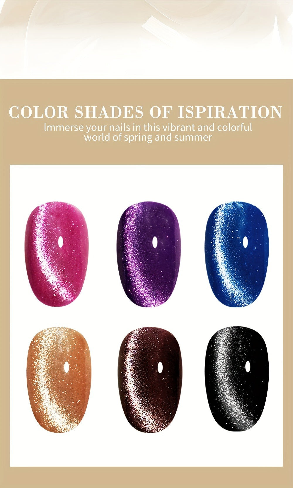 Cat Eye Gel Polish 8ml Holographic Chameleon Flash — Magnetic Sand 3D Color-Shifting Semi-Permanent UV LED Gel Varnish for Salon & Home DIY Nail Art, Gift for Women - product image 10