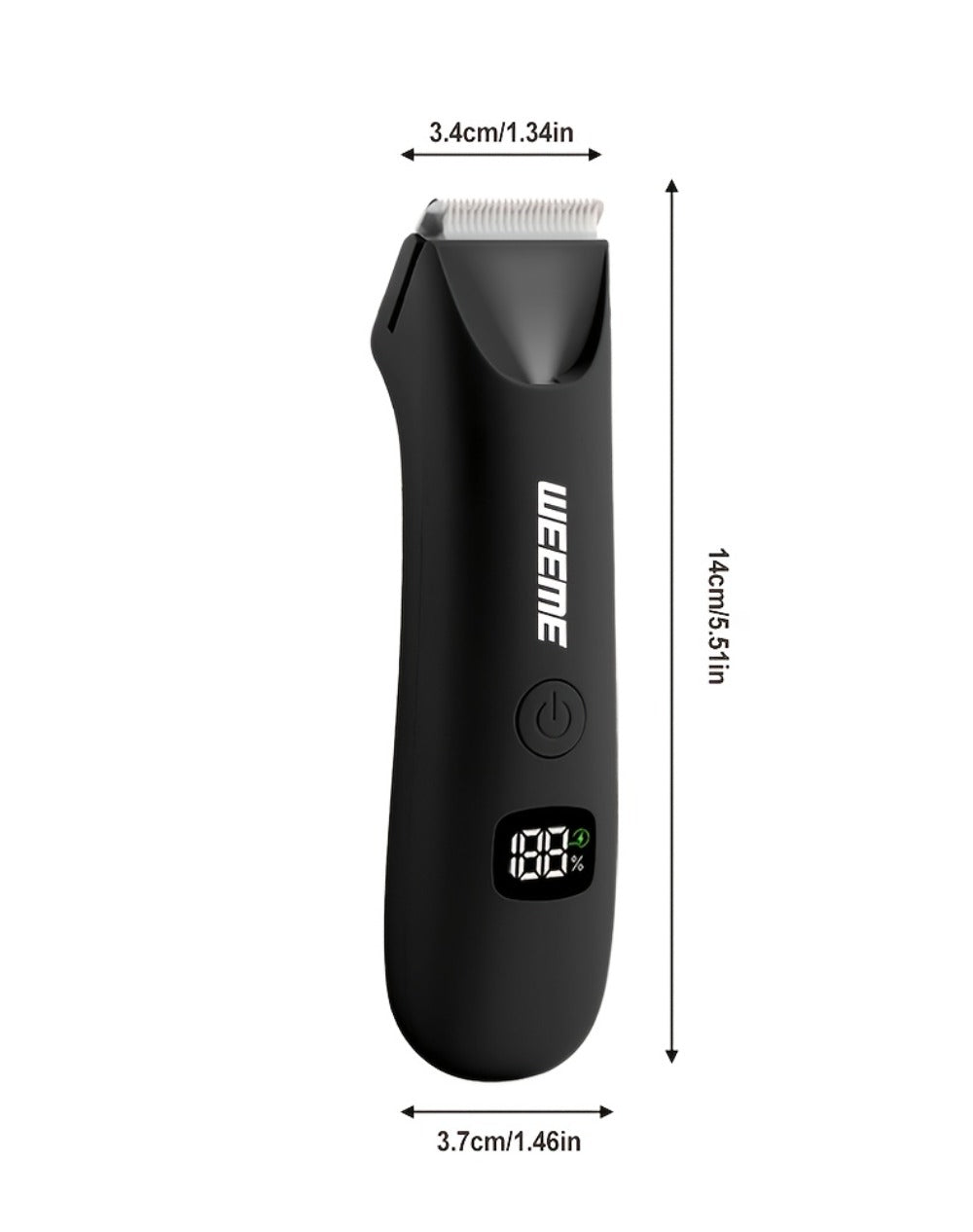 Men's Body Hair Trimmer USB Rechargeable - Chest, Leg & Armpit Hair Trimmer with LCD Display & LED Light, Cordless Electric Body Groomer for Men, Gift for Dad, Husband, Son, Birthd - product image 12