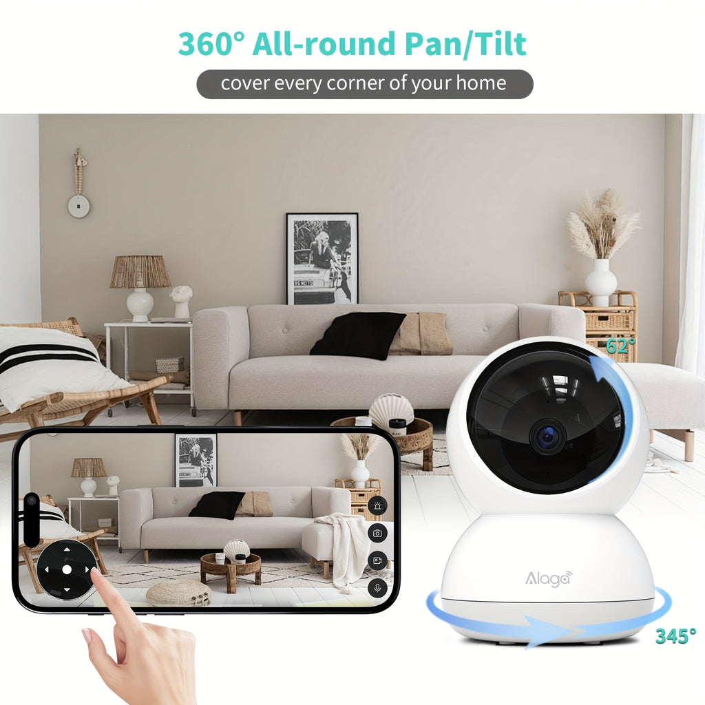 Alaga 2K Monitor with Camera and Audio - Indoor Security Camera, AI Motion Detection, 2.4G/5G Wifi, Night Vision, 2-Way Talk, Cloud/Sd Storage - product image 5