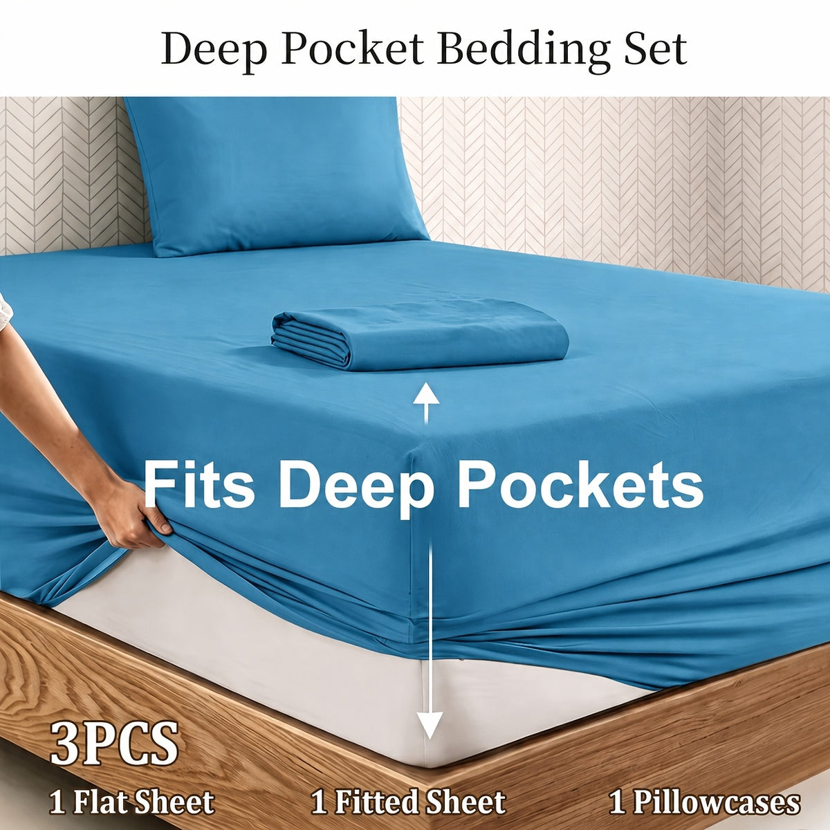 Deep Pocket Bed Sheet Set, Soft Brushed Fabric, Breathable All Season, Easy Care Kids Bedding, Great Christmas & Halloween Gift for Kids, Bedroom Dorm Use - product image 37