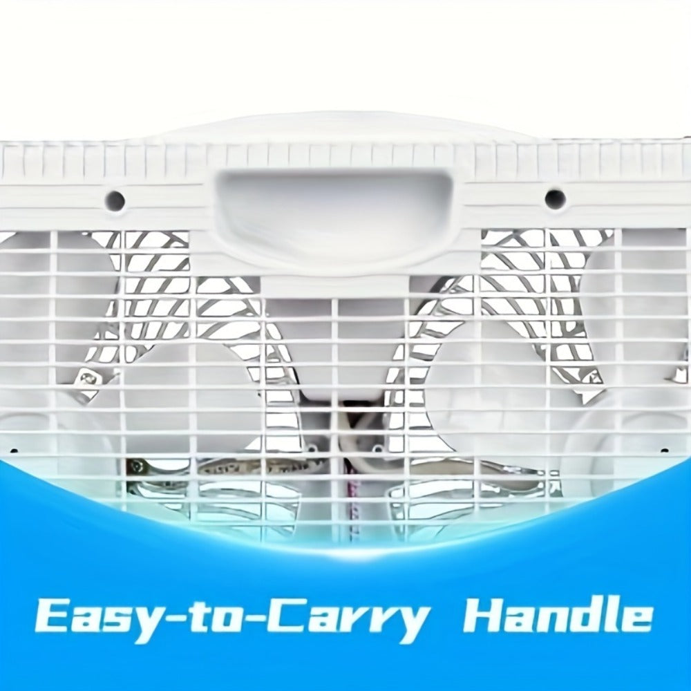 Window Fan Twin 9-Inch with Remote Control, Reversible Airflow Blades In/Out Exchange, 3 Speed Settings, Built-In Extender Panels, Quiet Digital Window Fan for Bedroom Home Office, - product image 4