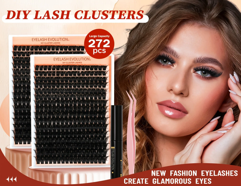 100D Volume Cluster Lashes DIY Individual Lash Extension Kit – Soft Reusable Single Clusters for Full Thick Dramatic Lash Look, Beginner & Pro Friendly Home Salon Use - product image 11