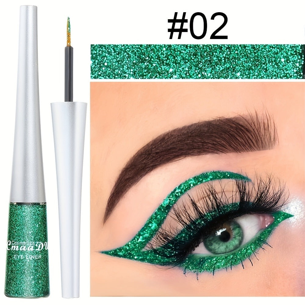 Glitter Liquid Eyeliner Set 16 Colors Waterproof Shimmer Metallic Eye Liner Pen Kit – Long-Lasting Smudge-Proof Sparkle Eye Makeup for Party Stage Festival Cosplay Holiday Glam - product image 8