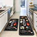 Diatomaceous Earth Kitchen Mat Set 2pcs - Non-Slip Soft Floor Mats for Kitchen Bathroom Bedroom Hallway, Dark Gray, Machine Washable - product image 11