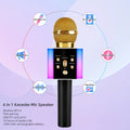Wireless Karaoke Microphone Speaker with LED Lights and Fun Voice Changer - Portable Singing Mic, Perfect for Holiday Parties, Christmas Family Gatherings, New - product image 3