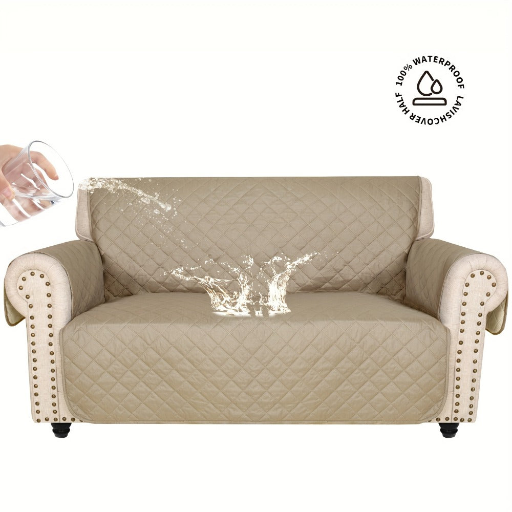 Sofa Slipcover 5-Layer Quilted Thick Sofa Cover Protector Elastic Strap Non-Slip Washable Pet Friendly Universal Fit 3 4 Seater Couch Cover for Living Room - 10 Colors - product image 18