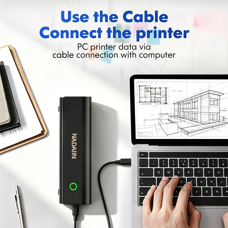 A4 Portable Inkless Thermal Printer With Paper Tray, Wireless Wireless Mobile Printer, Supports 8.5x11 Inch American Letter Paper/A4 Thermal Paper, Compatible - product image 4