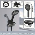 2-in-1 High Pressure Handheld Shower Head Set with Rain Showerhead – Long Hose T-Valve ABS Wall Mount Bathroom Upgrade - product image 13