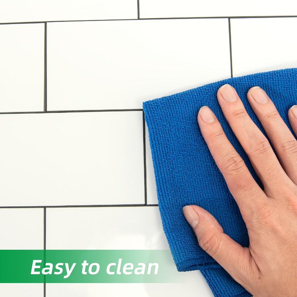 Peel and Stick Subway Tiles 102 Pieces 3x6 Inch Glossy White PVC Self Adhesive Kitchen Backsplash Bathroom Fireplace Wall Panels Waterproof Heatproof Scratch Resistant DIY Remodeli - product image 11