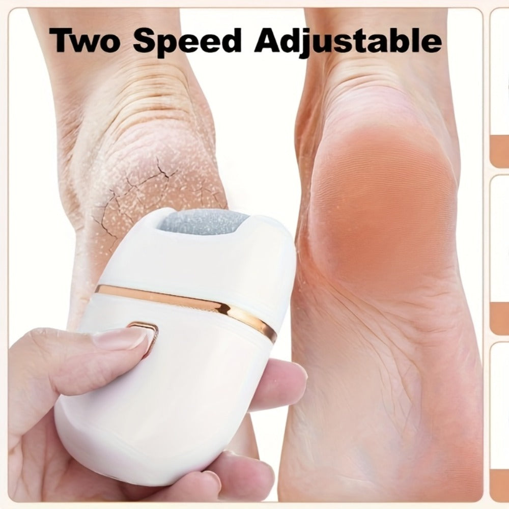 Electric Callus Remover Rechargeable Foot Grinder with 3 Replacement Heads 2 Speed Settings IPX5 Waterproof USB Charging Portable Pedicure Tool for Cracked Heels Dead Skin Women Me - product image 9