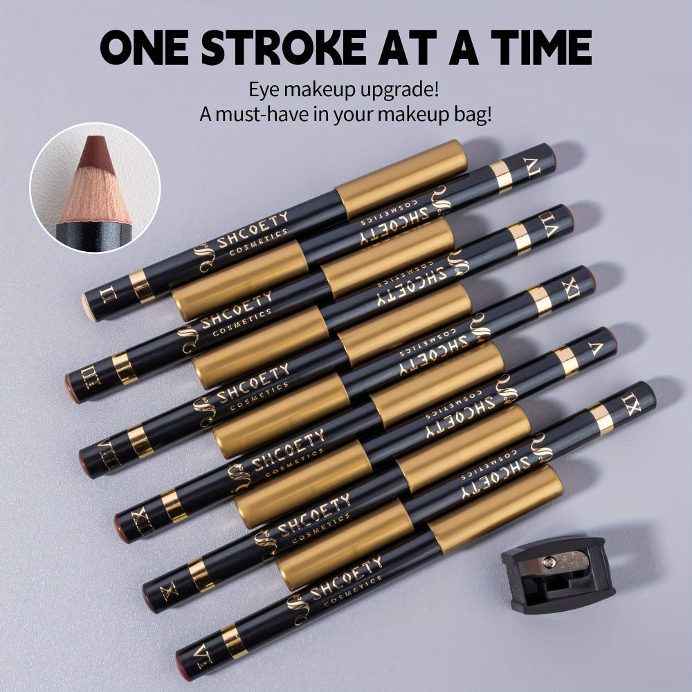Eyeshadow Pencil Set 12pcs for Women — Matte & Shimmer Thick Stick Foam Eye Shadow Sticks, Blendable Multi-Color Eyeliner Eyeshadow Pencils for Easy All-in-One Eye Makeup Looks - product image 6