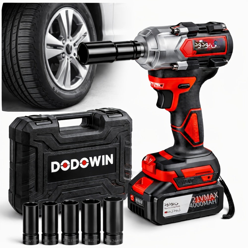 High Torque Impact Wrench Kit 320NM / 1000NM Brushless Cordless – 21V with 2.0AH / 4.0AH Batteries, Quick Charger, 6 Sockets & Full Accessories, Electric Impact Gun for Car Repair, - product image 6