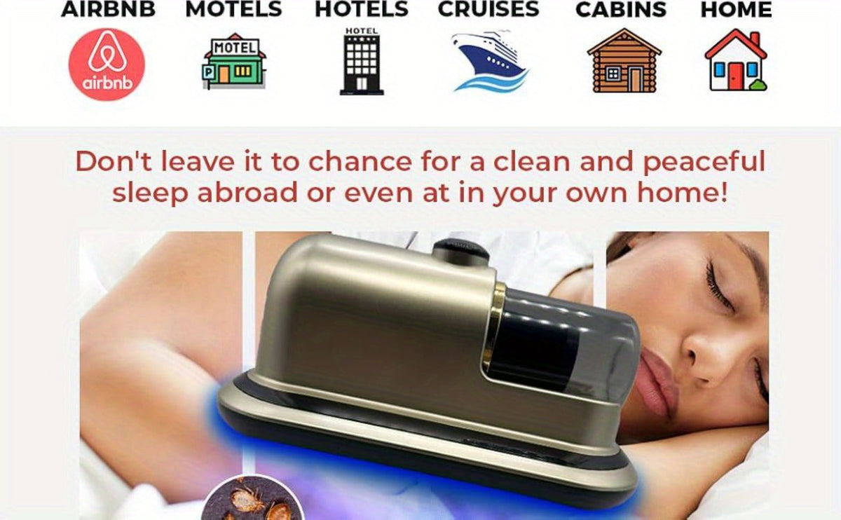 Cordless Mattress Vacuum Cleaner with Ultrasonic Heating & HEPA Filtration – Portable Bed Vacuum for Dust Mites, Pet Hair, Sofas, Upholstery & Carpets - product image 8