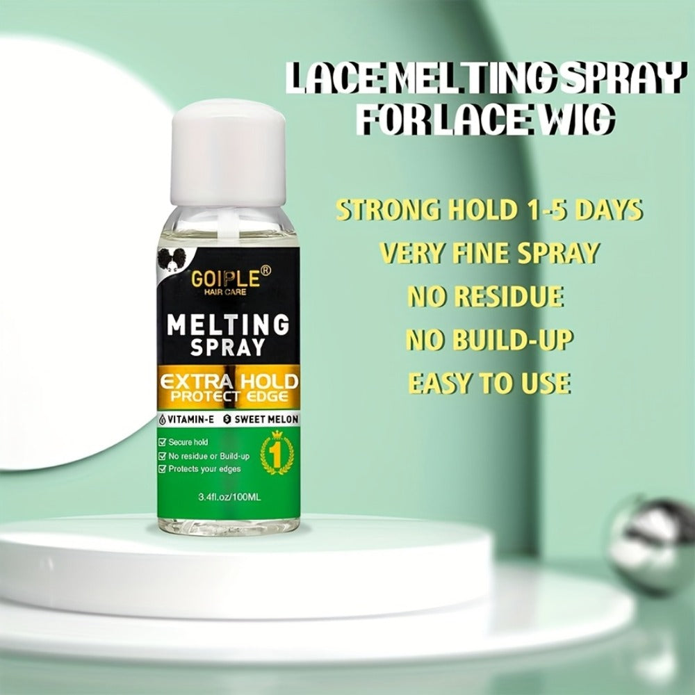 Lace Wig Glue Kit 10pcs Complete Set with Lace Melting Spray Liquid Adhesive Remover Strong Hold Quick Dry for Beginners | Lace Front Full Lace Wig Fixing Tools - product image 2