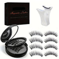 8 Pairs Magnetic Lash Kit with Applicator Clips — 3D Double Magnetic False Eyelashes Set, Waterproof No Glue Reusable Natural Look Lashes for Women Daily Wear & Special Occasions - product image 14