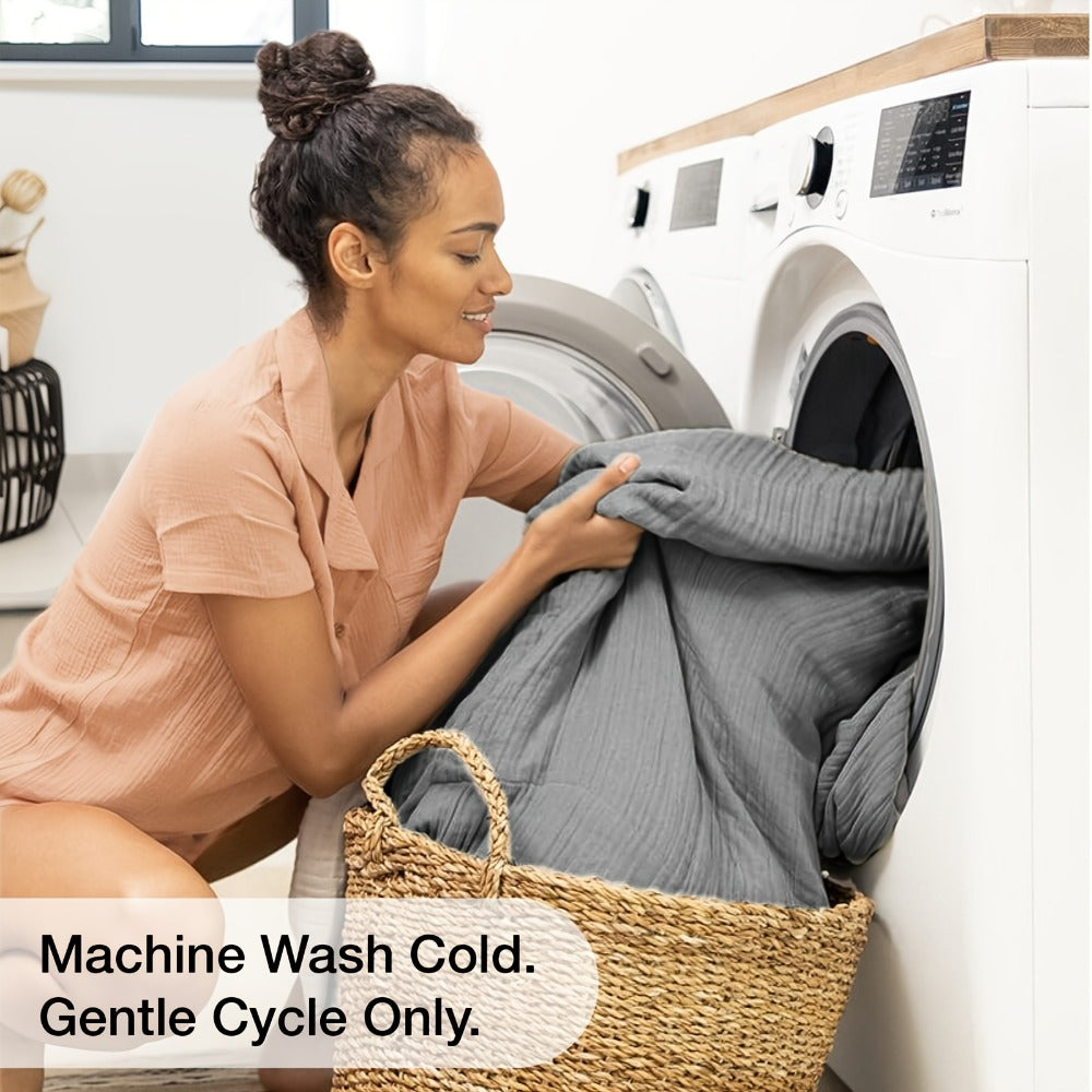 Muslin Blanket 100% Cotton 6-Layer – Breathable Soft Gauze Throw for Couch & Bed, All Season, Machine Washable, 13 Colors, 5 Sizes - product image 22