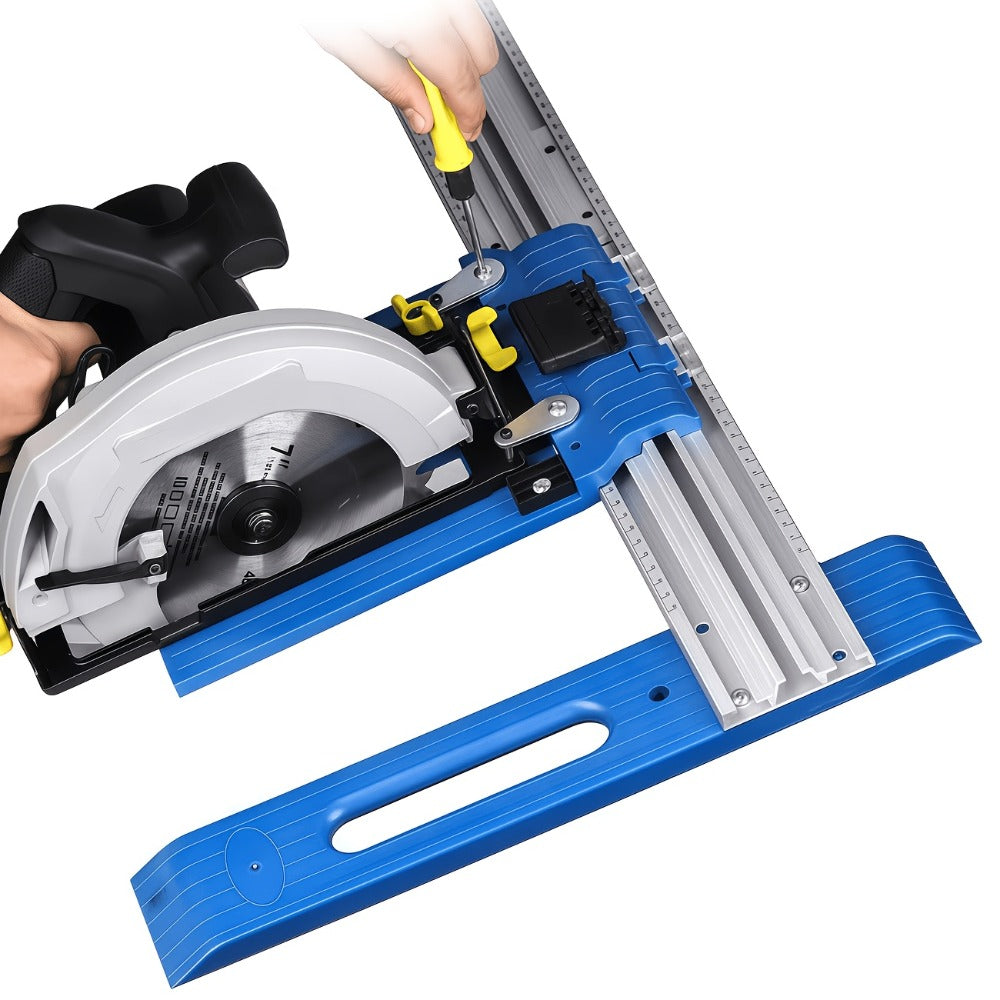 Circular Saw Guide Rail Heavy Duty Metal Manual Precision Cutting Tool for DIY Woodworking Construction Straight Cut Guide No Electricity Required Stable Durable Design - product image 13