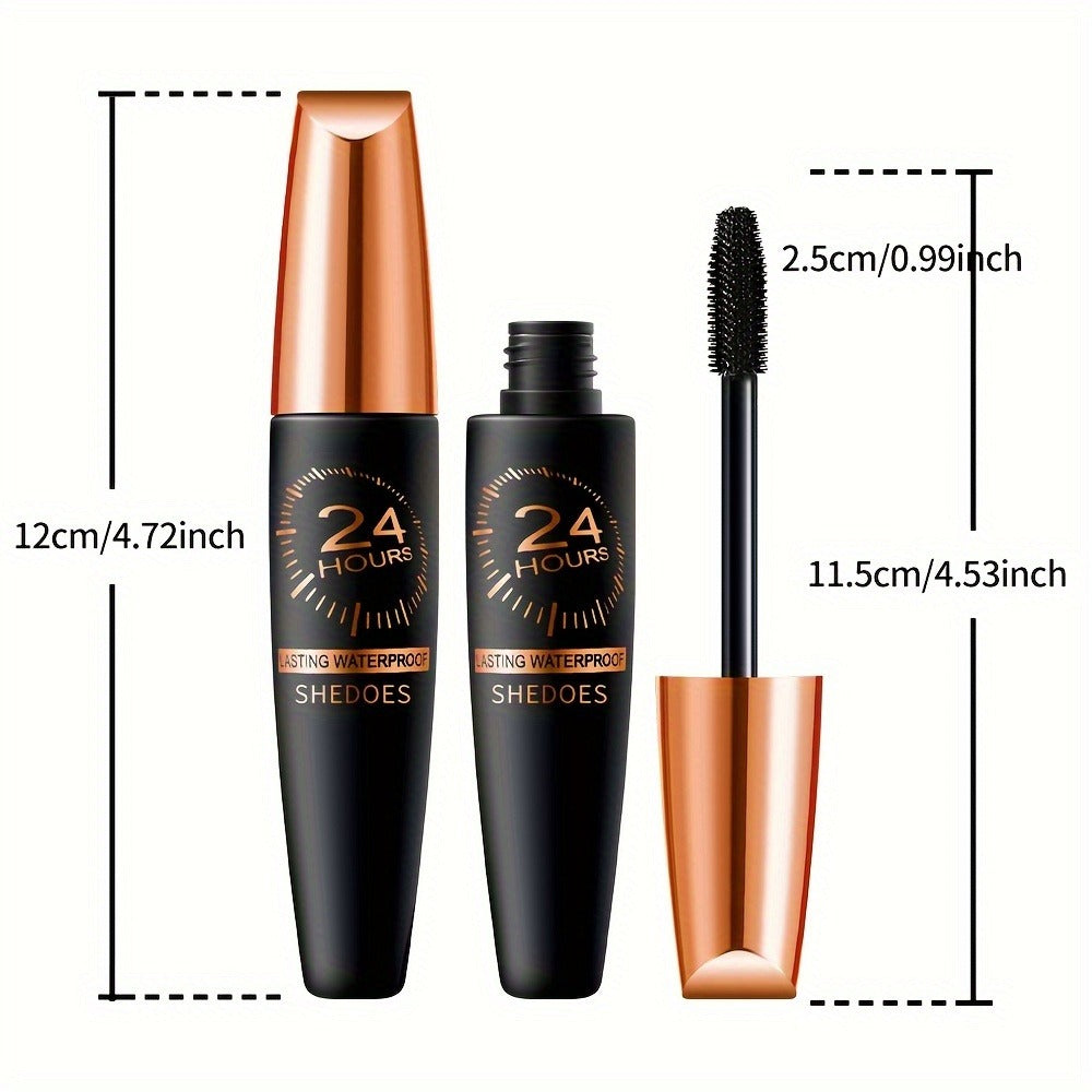 Squalane Mascara 3 Pack for Women – 8D Volume & Lengthening Deep Black Formula, Smudge-Proof Thickening Lash Enhancer, Plant-Derived Squalane, Warm Water Removable Long-Lasting Eye - product image 4