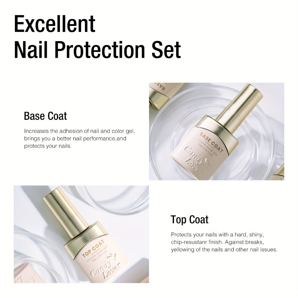 Gel Nail Dehydrator & Primer Kit 4-Piece - Nail Prep Dehydrator, Bonding Primer, Gel Base Coat & Top Coat for Long-Lasting Chip-Free Gel Nails, Home DIY & Salon Use - product image 2
