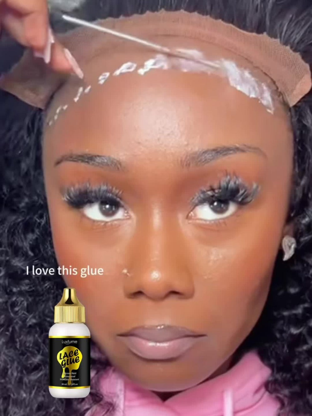 Lace Glue for Wigs Strong Hold Invisible Bonding Adhesive Waterproof Extreme Hold Fast Drying Lace Front Wig Glue for Daily Wear Styling 2pcs Set - product image 11