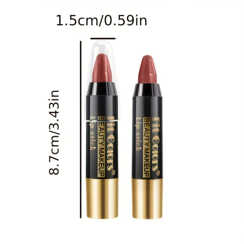 Glossy Crayon Lipstick Set 6 Pack Moisturizing Long-Lasting Nourishing Lip Color – Easy Apply Lip Crayon for Women Girls All Skin Types Versatile Shades Everyday Date Night - product image 5