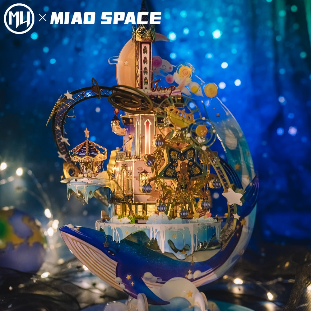 3D Metal Model Kit MU Star Playground | Handcrafted Garden Scene DIY Puzzle for Teens & Adults Ages 14+, Unique Birthday Christmas Valentine's Day Gift for Girlfriend Women Teen Girls