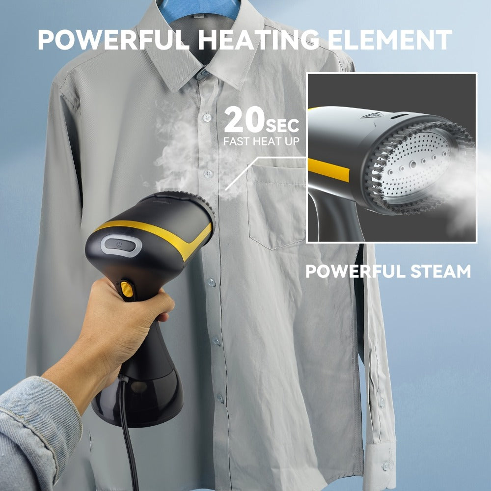 Handheld Garment Steamer 1100W Portable Steam Iron for Clothes, Vertical Hanging Wrinkle Remover with Stainless Steel Soleplate, 300ml Water Tank, 20s Fast Heat-Up, Travel & Home F - product image 6