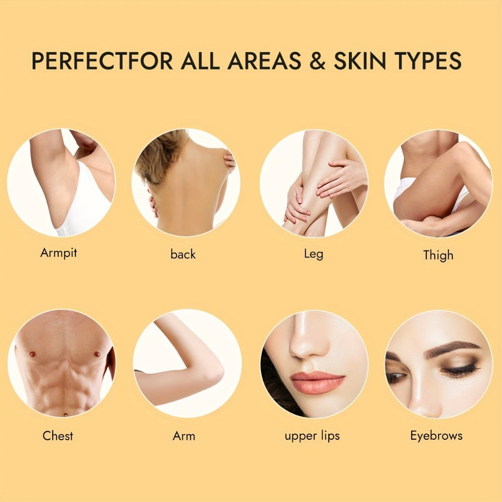 Sugar Wax Hair Removal Kit 300g - Gentle Soft Wax with Strips & Sticks for Body Hair Removal, Lemon or Activated Carbon Formula, Residue-Free At-Home Waxing for Women - product image 8