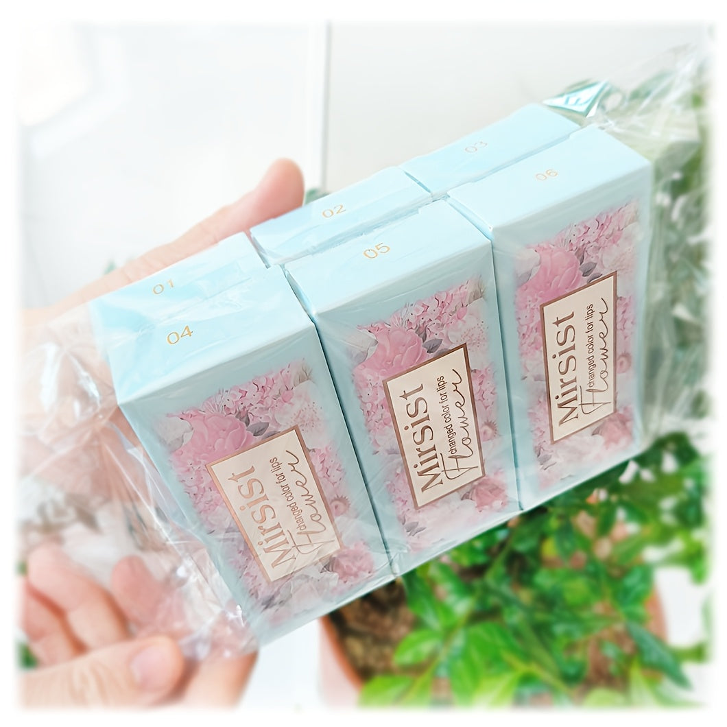 Flower Shaped pH Lip Balm Set 6pcs Individually Wrapped — Color Changing Transparent to Pink Tint, 6 Flavors Deep Moisturizing, Cute Floral Design Beauty Gift for Women Girls & Tee - product image 18
