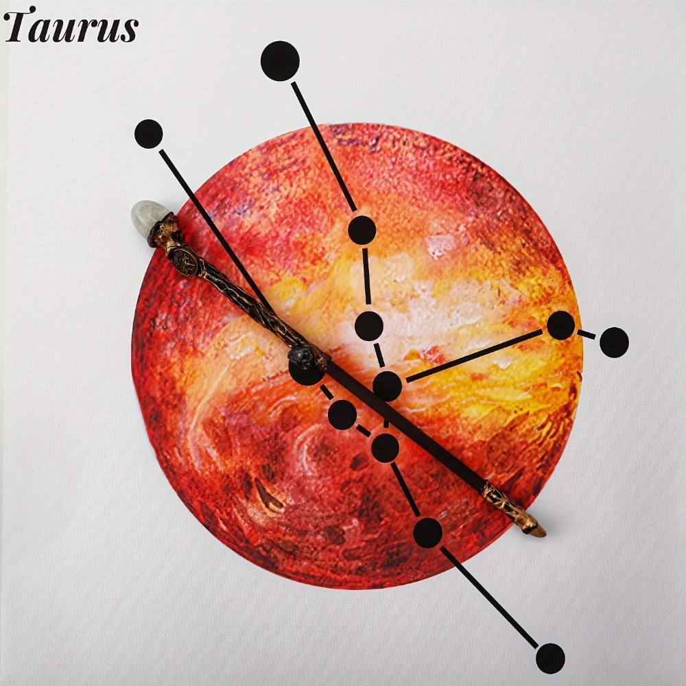 Handmade Astrology Wand All 12 Signs Aries Taurus Gemini Cancer Leo Virgo Libra Scorpio Sagittarius Capricorn Aquarius Pisces Cosplay Party Decor Birthday Gift | Zodiac Crystal Magic Wand with Gift Box
