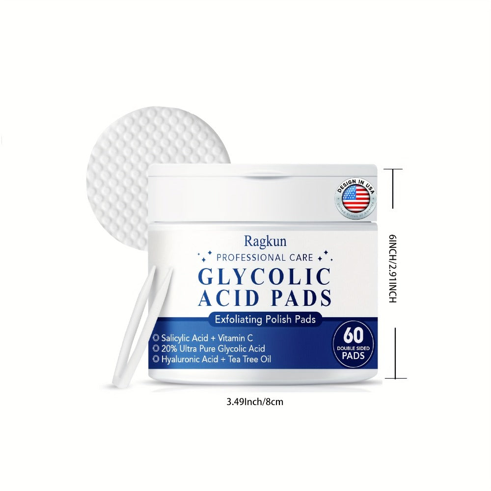 Vitamin C Tea Tree Oil Exfoliating Face Toner Pads 60 Count Deep Cleansing Dark Spot Reducing Brightening Facial Pads All Skin Types Acne Prone Oily Combination Blue - product image 3