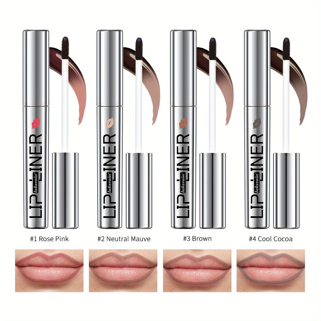 Lip Stain Pen Set 4 Colors 2-in-1 Lip Liner & Lip Tattoo — Waterproof Smudge-Proof Transfer-Resistant Matte Finish, Natural Acid Formula Long-Lasting All-Day Wear Lip Color for All - product image 23
