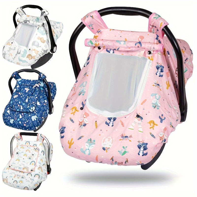 Car Seat Cover for Baby, Minky Baby Car Seat Cover, 3-In-1 Car Seat Cover, Soft and Breathable Car Seat Cover for Infant, Baby Items, Newborn Necessities - product image 11