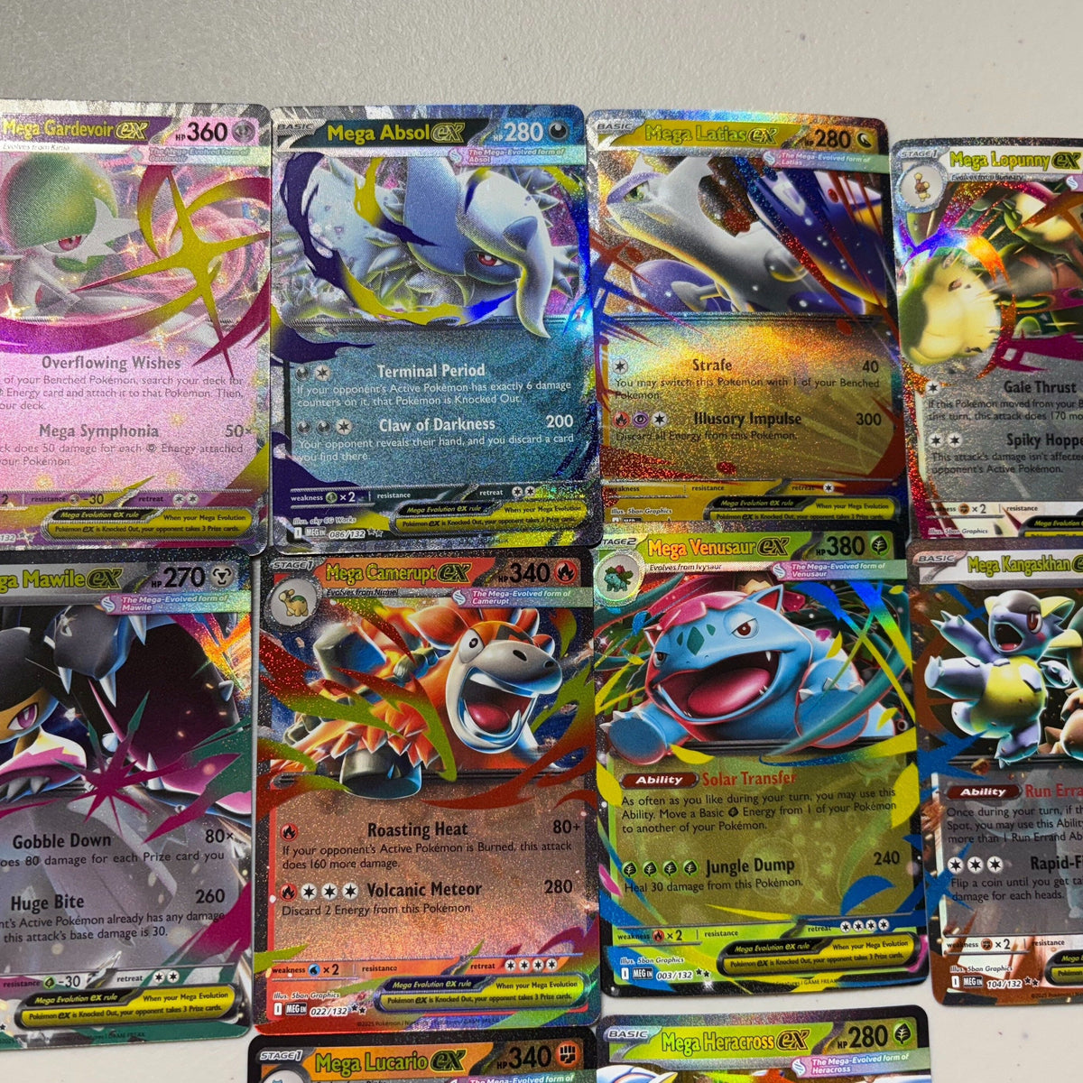 All Mega EX Guaranteed, Authentic Holographic TCG Cards Assorted Sets, Best Collector Gift for Kids Teens Adults Fans Birthdays Holidays | MEGA EX Card Lot - product image