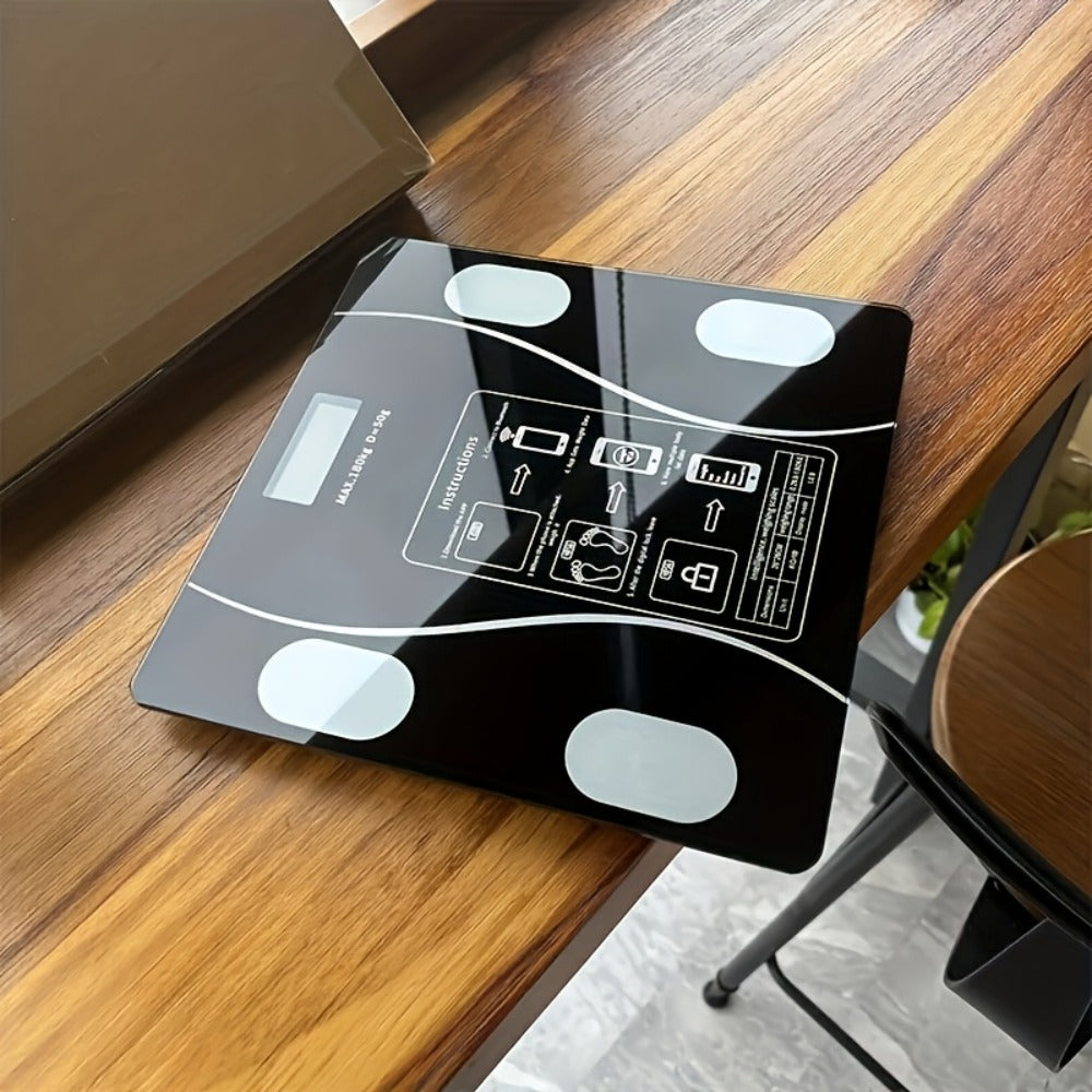 Digital Bathroom Scale Body Weight Scale LED Backlit Display Tempered Glass 400lb Capacity Compact - product image 6