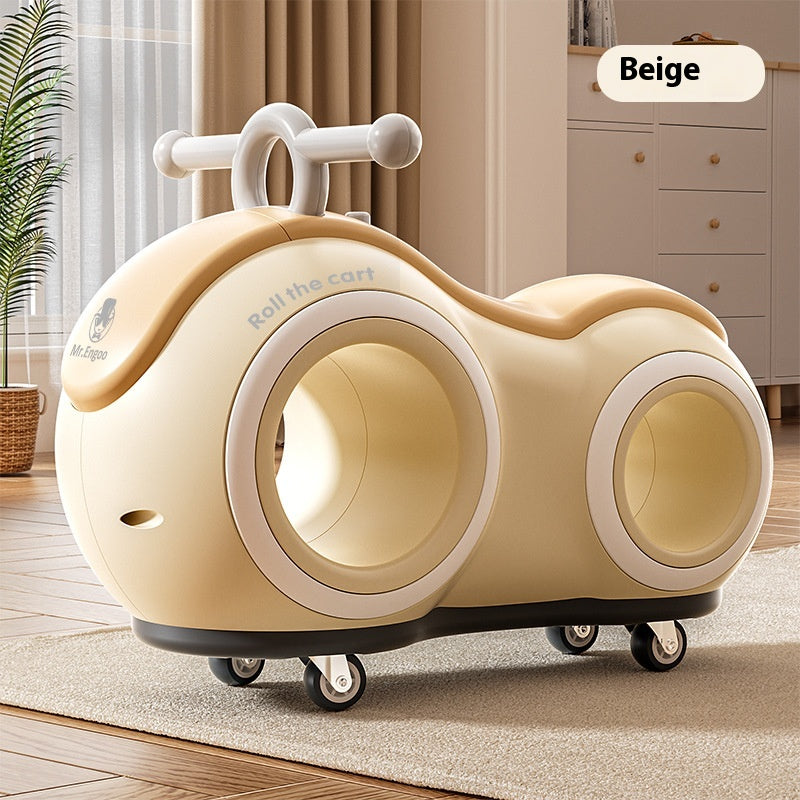 Anti-Tip Baby Walker with Music & Lights 4-Wheel Toddler Learning Walker 220 lb Widened Stable Base Indoor Outdoor Birthday Gift Boys Girls Ages 1+ Beige Pink Green Blue for Home Ambiance & Task Lighting