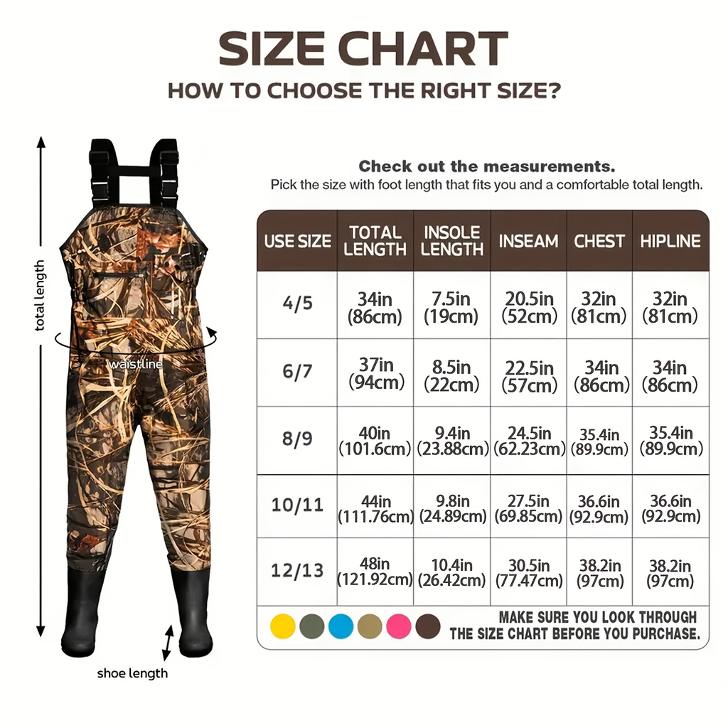 Youth Nylon Fishing & Hunting Waders, Cartoon Stripe Design, Lock Closure, Ages 4-13, Christmas & Easter Gift for Boys & Girls – Kids Chest Waders Waterproof - product image 6